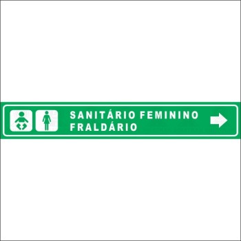 Sanitário feminino fraldário